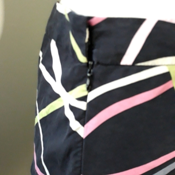 Susan Bristol silk lining black multicolor skirt size 10 - Picture 4 of 11